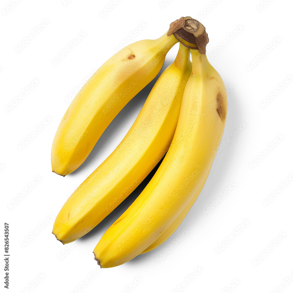 Isolated bananas