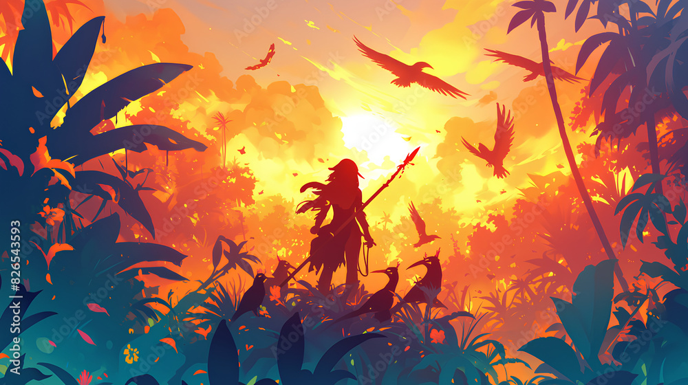 inspired floral and faunal landscapes inspired by Brazil