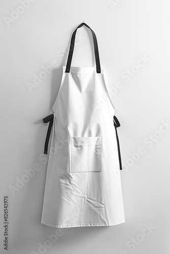 White apron mockup