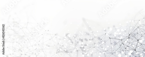 Minimalist background with a simple grid of connected dots, white and light grey tones