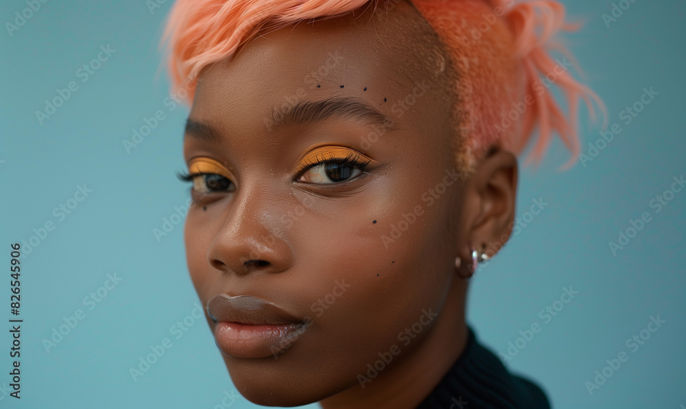 Black Woman Portrait. Inclusivity Black Woman Portrait. Inclusivity