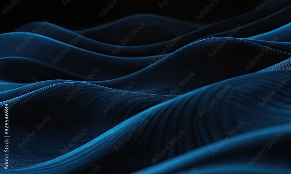 Fototapeta premium Abstract dark blue background. Silk satin. Navy blue color.
