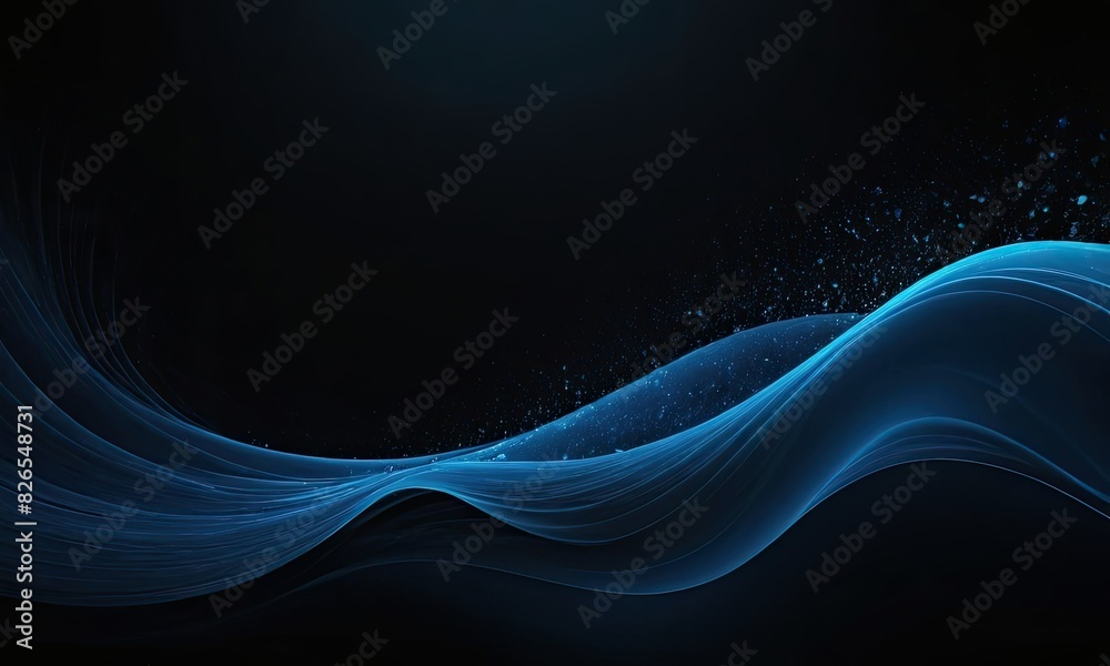 Fototapeta premium serene blue curves background. abstract background