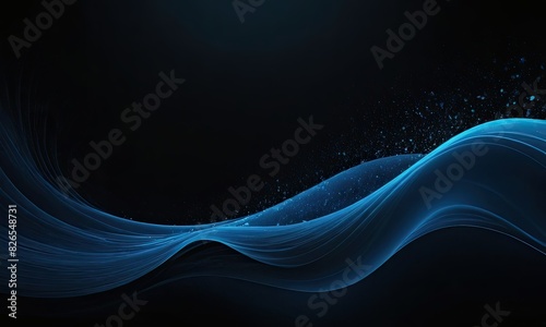 serene blue curves background. abstract background