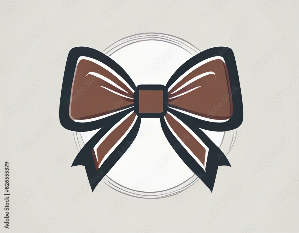 ribbon with bow, vector icon on white background, present, coquette logo ribbon with bow, vector icon on white background, present, coquette logo