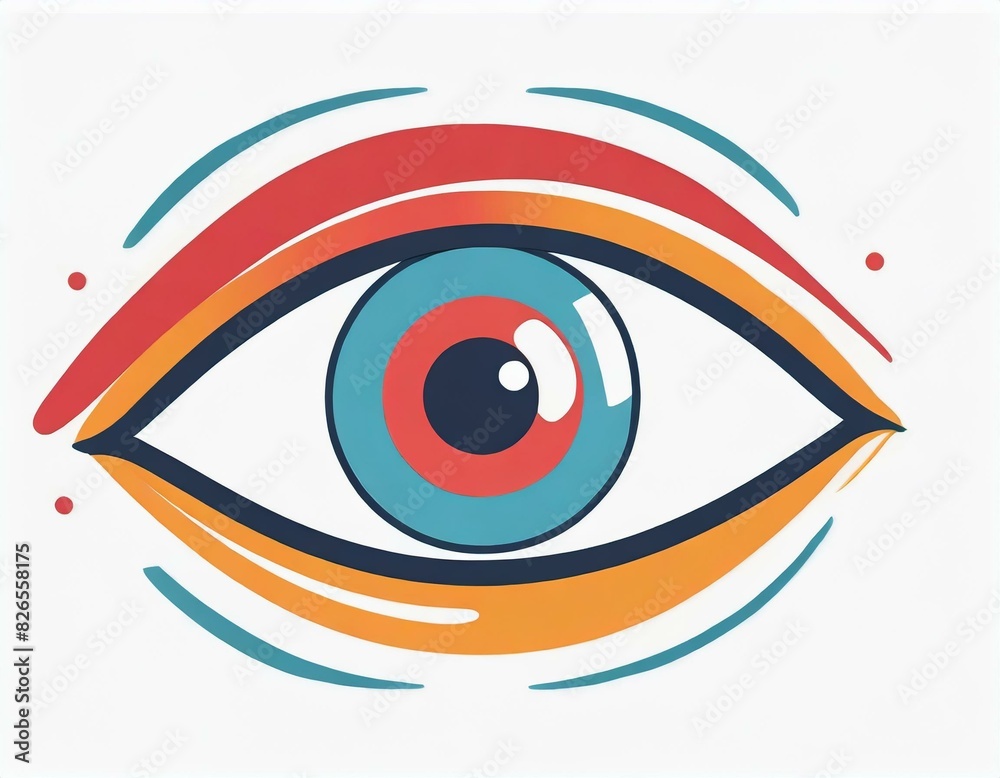 human eye vector icon on white background, logo human eye vector icon on white background, logo