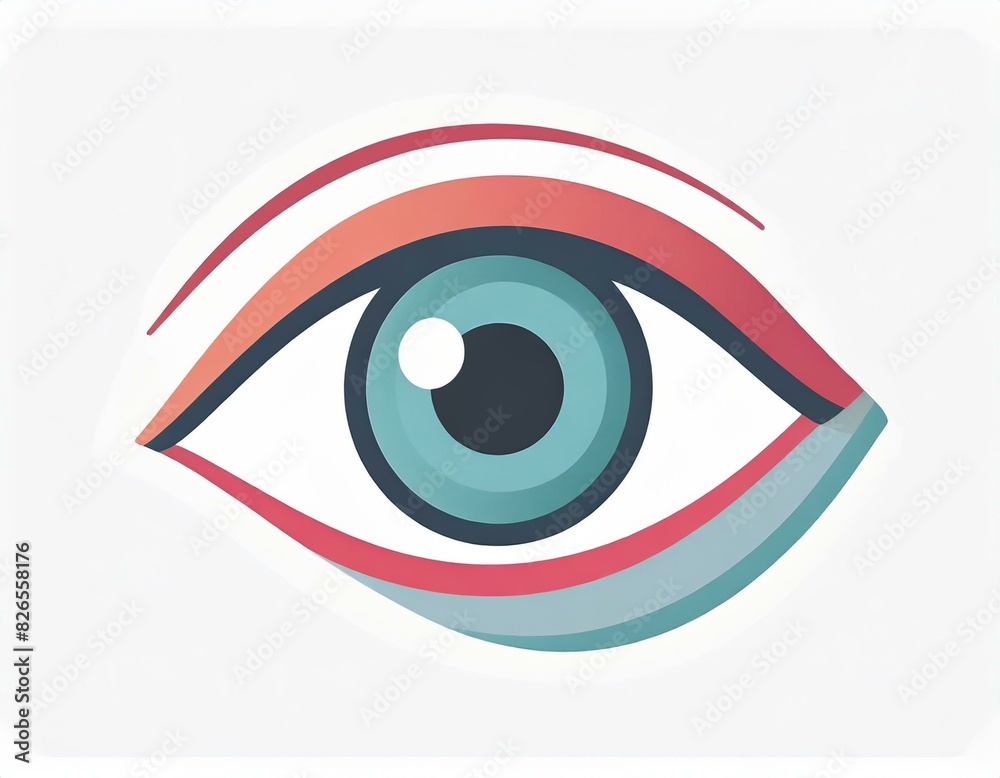 human eye vector icon on white background, logo human eye vector icon on white background, logo