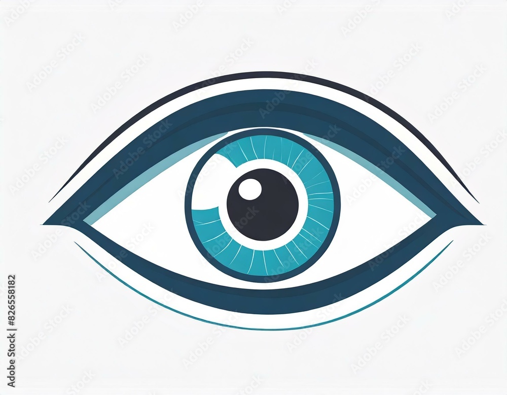 human eye vector icon on white background, logo human eye vector icon on white background, logo