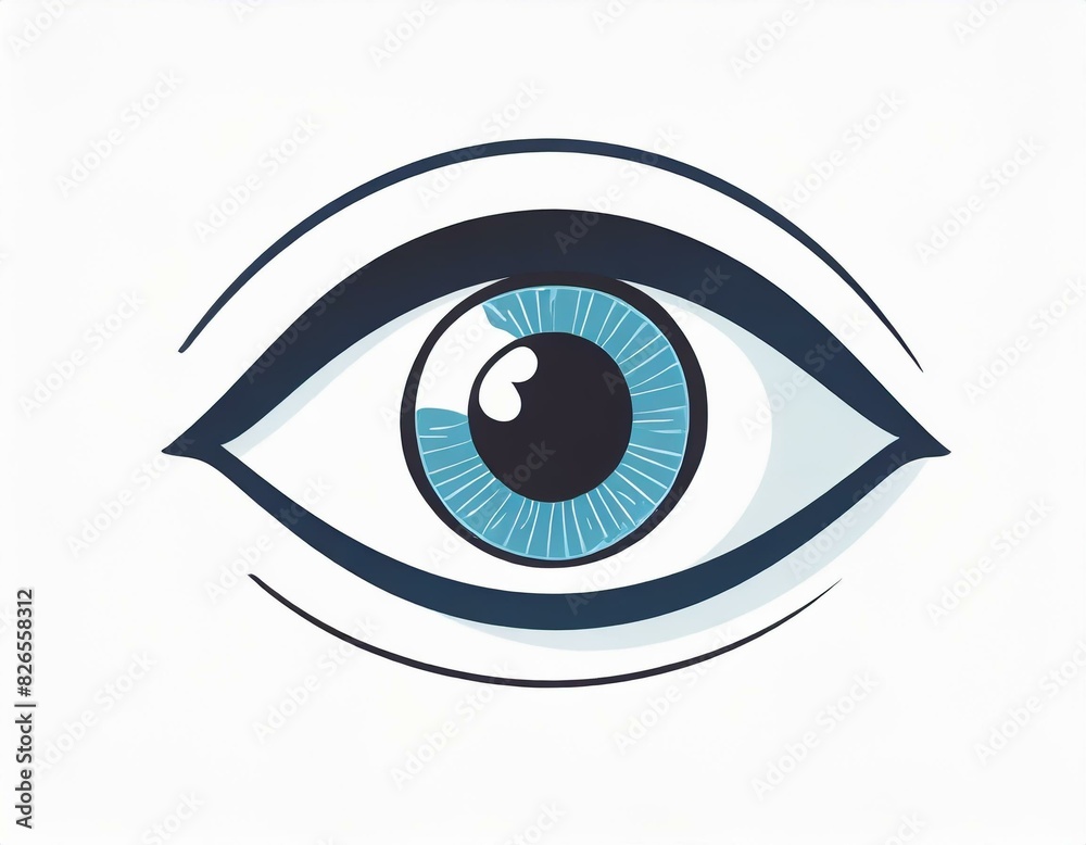 human eye vector icon on white background, logo human eye vector icon on white background, logo