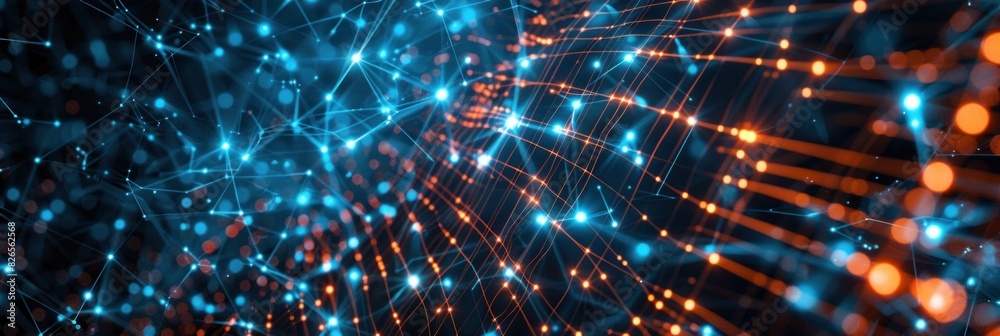 Digital background neural networks abstract bright lines Digital background neural networks abstract bright lines
