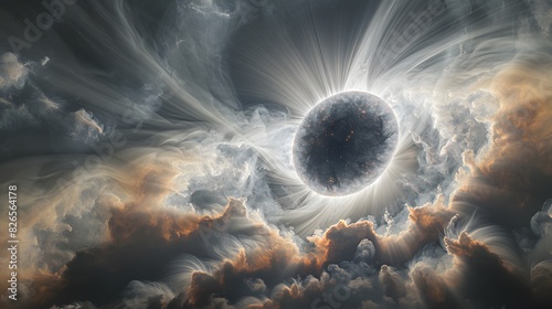 A solar eclipse viewed through a telescope, capturing the awe of astronomical events List of Art Media Photograph inspired by Spring magazine photo