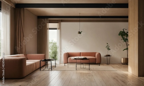 "Serene Minimalism: A Tranquil Living Space"