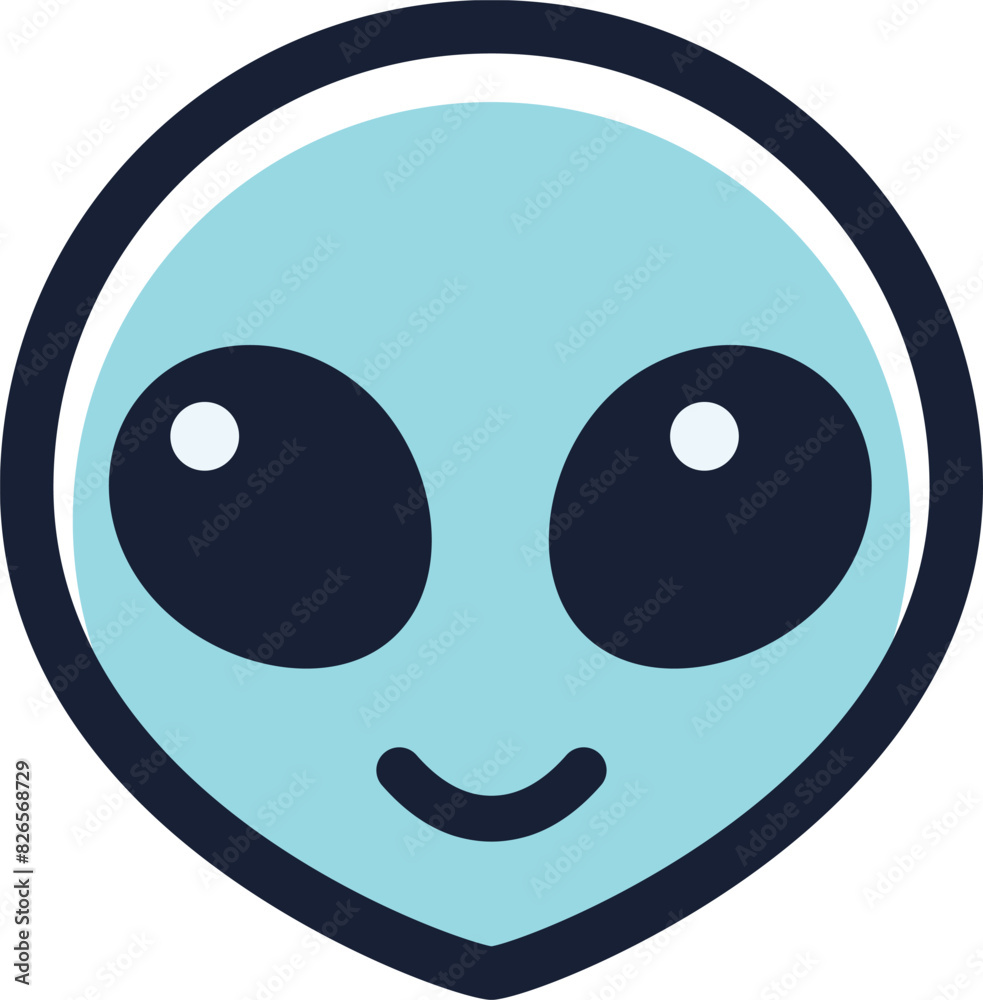 a abstract alien face vector
