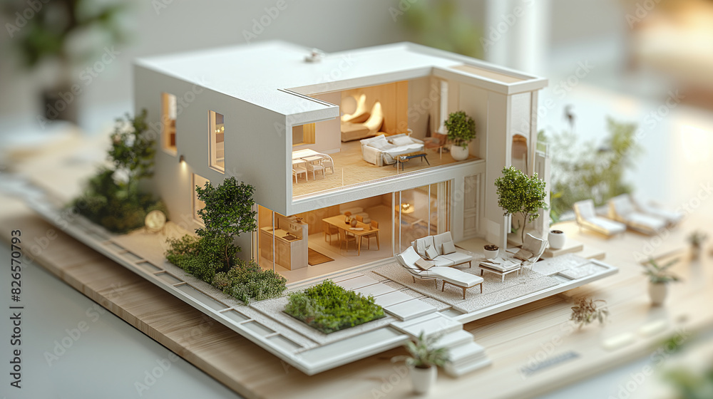 house model lying on the floor plan construction plan - turnkey house
house model lying on the floor plan construction plan - turnkey house