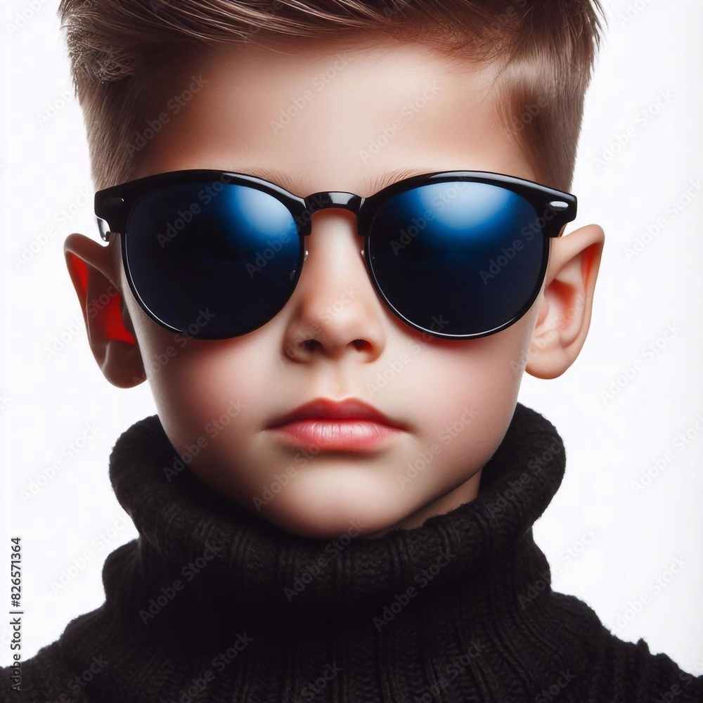 cooler Junge mit Sonnenbrille cooler Junge mit Sonnenbrille