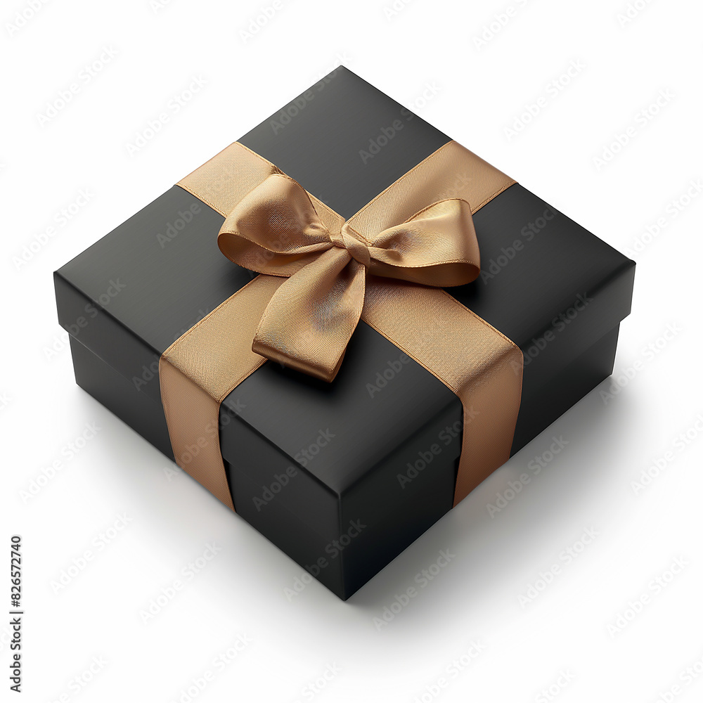 gift box with ribbon and bow on white background, isolated gift box with ribbon and bow on white background, isolated