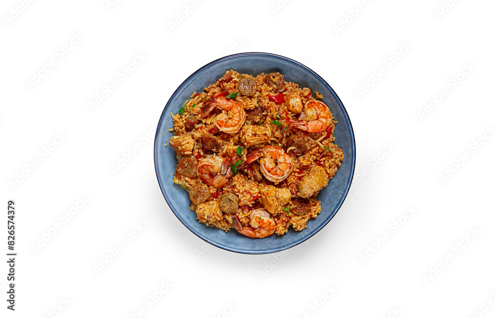 Jambalaya, Creole dish, American pilaf, rice with chicken and shrimp, vegetables, homemade, no people, Jambalaya, Creole dish, American pilaf, rice with chicken and shrimp, vegetables, homemade, no people,