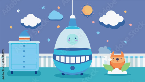 The nursery also featured a smart humidifier which automatically adjusted the moisture levels in the air to prevent dryness and congestion in the. Vector illustration