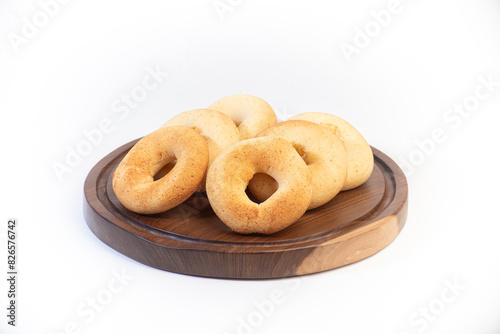 pandebono over table isolated white