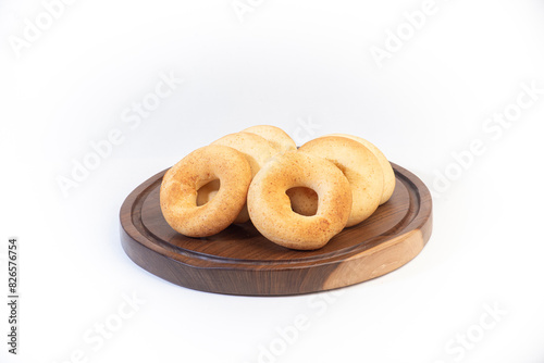 pandebono over table isolated white