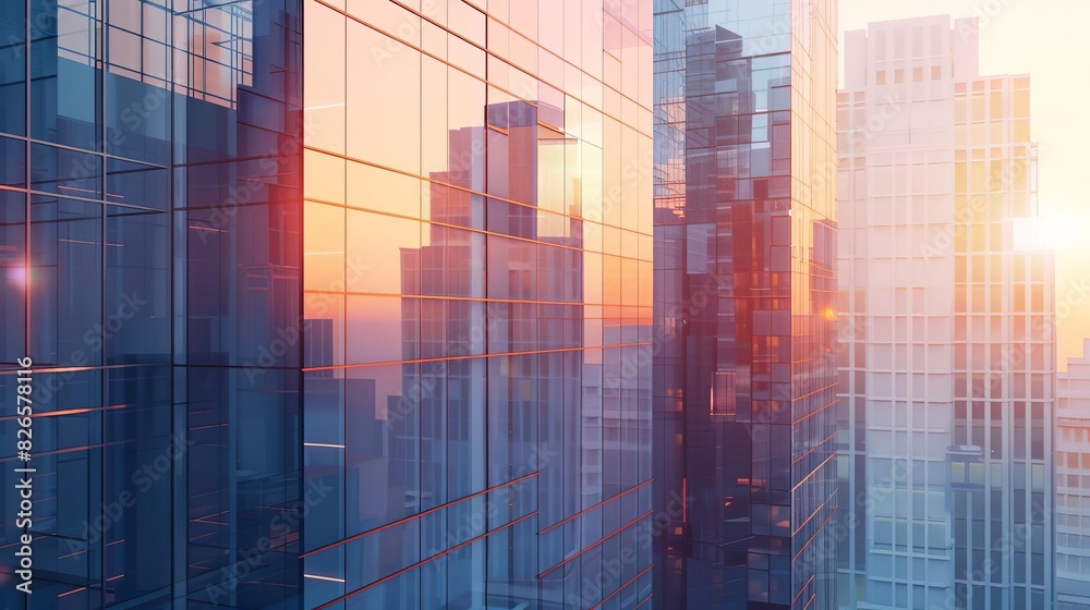 abstract urban skyscraper facade with reflective glass windows modern city architecture in morning light 3d render background abstract urban skyscraper facade with reflective glass windows modern city architecture in morning light 3d render background