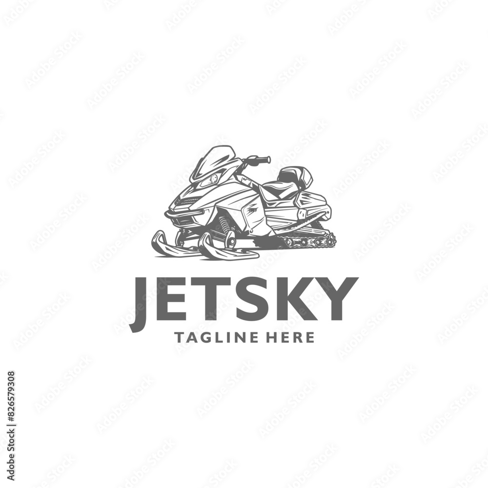 Jetsky transport logo vector illustration