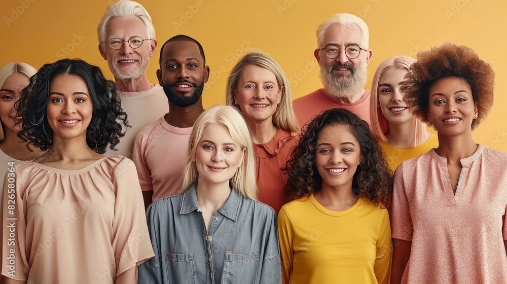 skin cancer screening services, with a bold message and a diverse group of people. skin cancer screening services, with a bold message and a diverse group of people.