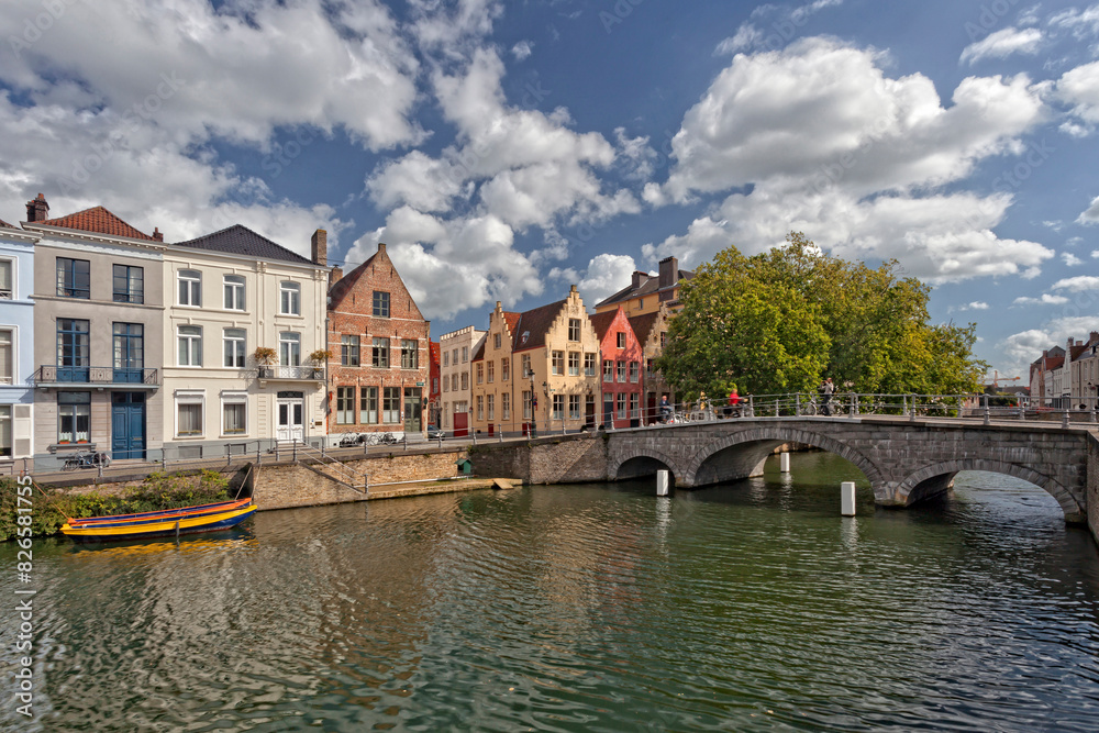 Obraz premium old towns in the Flemish country