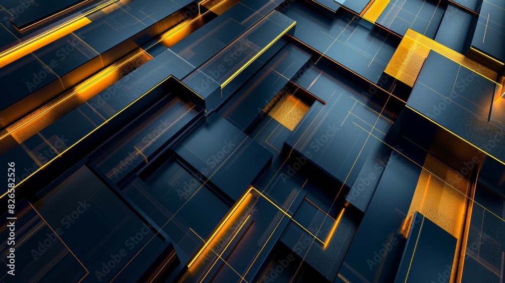 Abstract futuristic circuit board with glowing lights and technological patterns creating a high-tech digital landscape. Generative Ai. Abstract futuristic circuit board with glowing lights and technological patterns creating a high-tech digital landscape. Generative Ai.