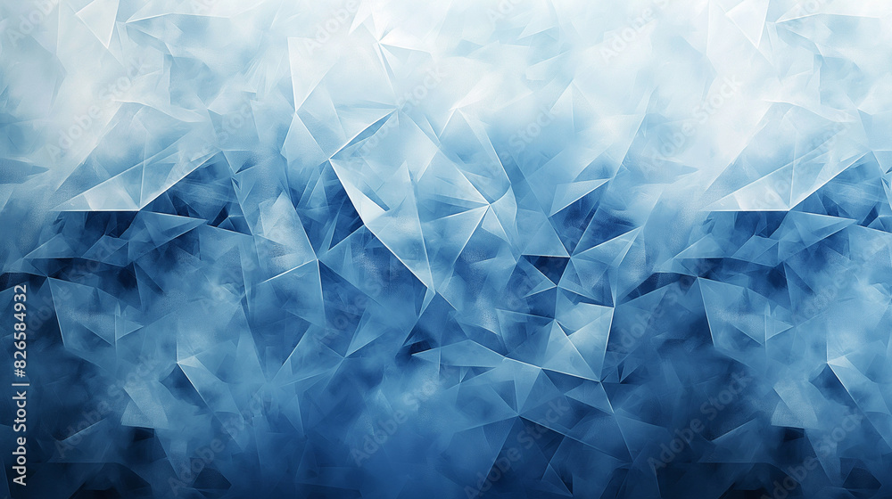 A close up of ice cubes with a blue background