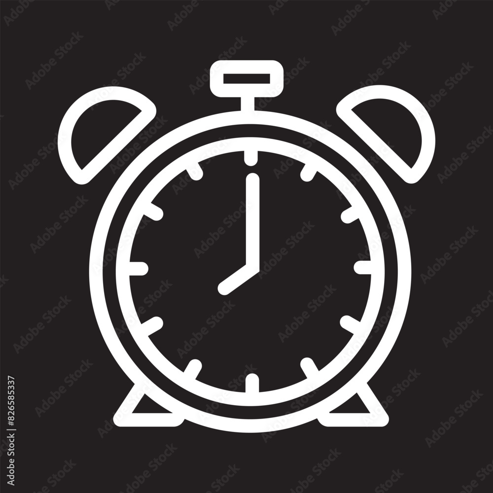 Alarm clock vector, icon illustration. Black alarm clock icon, vector isolated on white background. Alarm clock line icon symbol template for graphic, web design, logo, app. Vector illustration. Alarm clock vector, icon illustration. Black alarm clock icon, vector isolated on white background. Alarm clock line icon symbol template for graphic, web design, logo, app. Vector illustration.