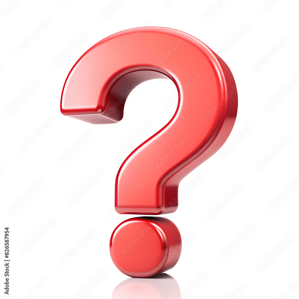 a question mark symbol isolated on background
