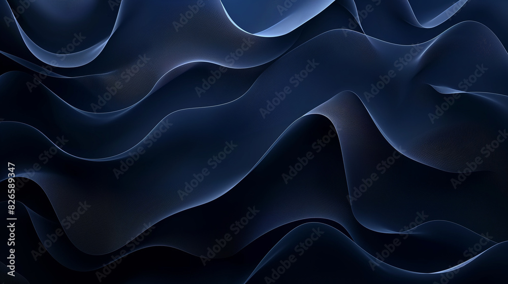 Obraz premium The image is a blue wave with a lot of texture