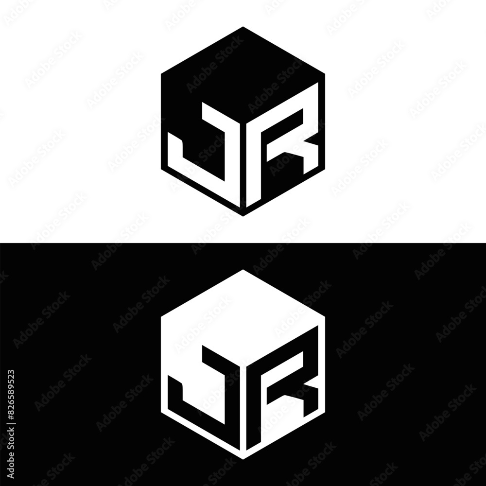 JR logo. J R design. White JR letter. JR, J R letter logo design. J R letter logo design in FIVE, FOUR, THREE, style. letter logo set in one artboard. J R letter logo vector design.