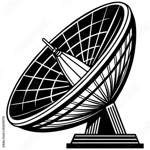 svg, parabolic-antenna vector illustration  photo