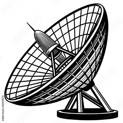 svg, parabolic-antenna vector illustration 