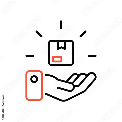 Received vector icon