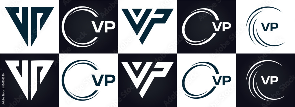 VP logo. V P design. White VP letter. VP, V P letter logo design. V P letter logo design in FIVE, FOUR, THREE, style. letter logo set in one artboard. V P letter logo vector design. VP logo. V P design. White VP letter. VP, V P letter logo design. V P letter logo design in FIVE, FOUR, THREE, style. letter logo set in one artboard. V P letter logo vector design.