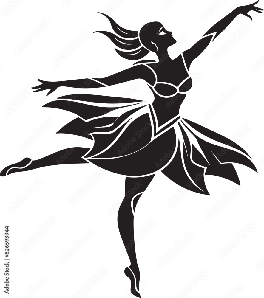 ballet dancer silhouette illustration black and white ballet dancer silhouette illustration black and white