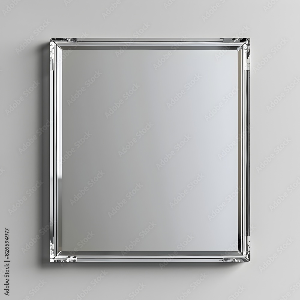 Sleek and Glossy Acrylic Frame Showcased in Contemporary Minimalist Setting with Copy Space Sleek and Glossy Acrylic Frame Showcased in Contemporary Minimalist Setting with Copy Space