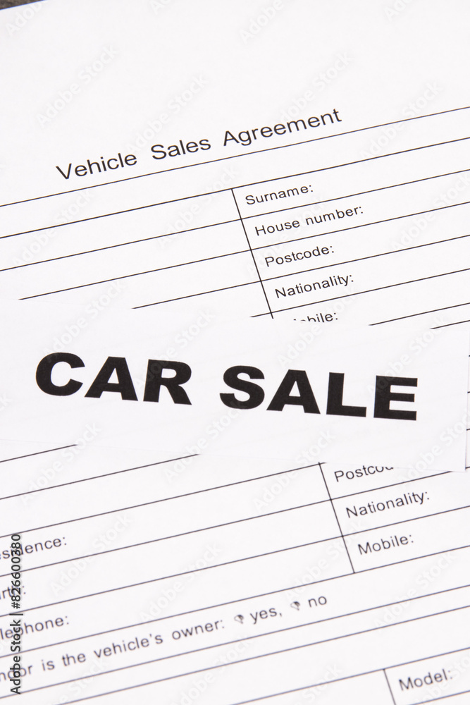 Inscription car sale and vehicle sales agreement. Sales or purchases new or used vehicle Inscription car sale and vehicle sales agreement. Sales or purchases new or used vehicle