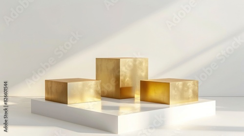 Abstract scene background, 3D rendered podium for your product showcase