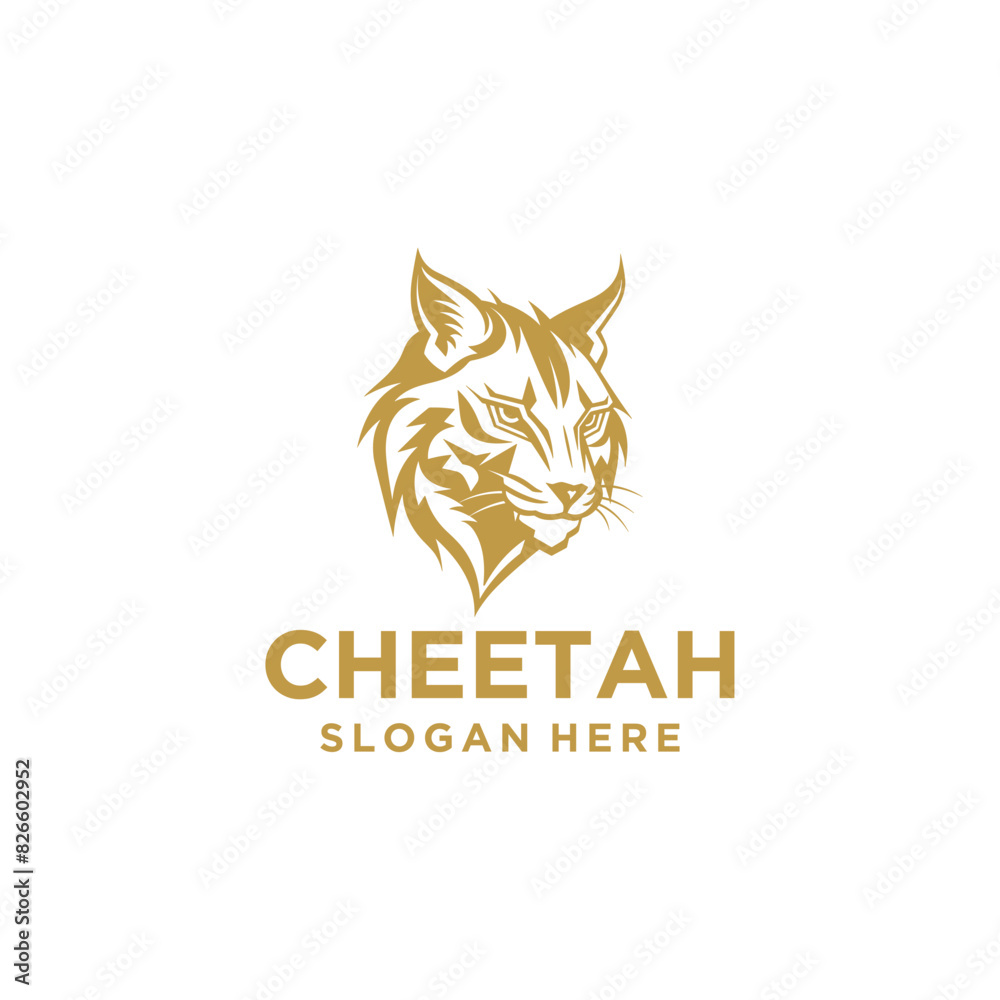 Cheetah, animal and wildlife logo vector illustration