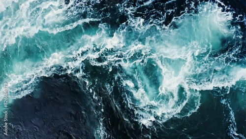 Background of aqua sea water surface