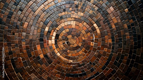Wood texture with patterns.