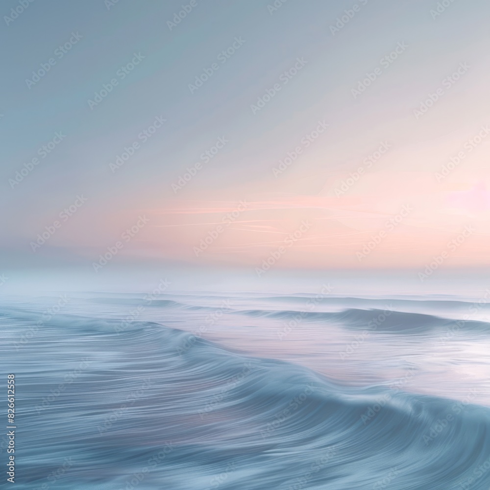 Beachside sunset, abstract horizon, pastel tones Beachside sunset, abstract horizon, pastel tones