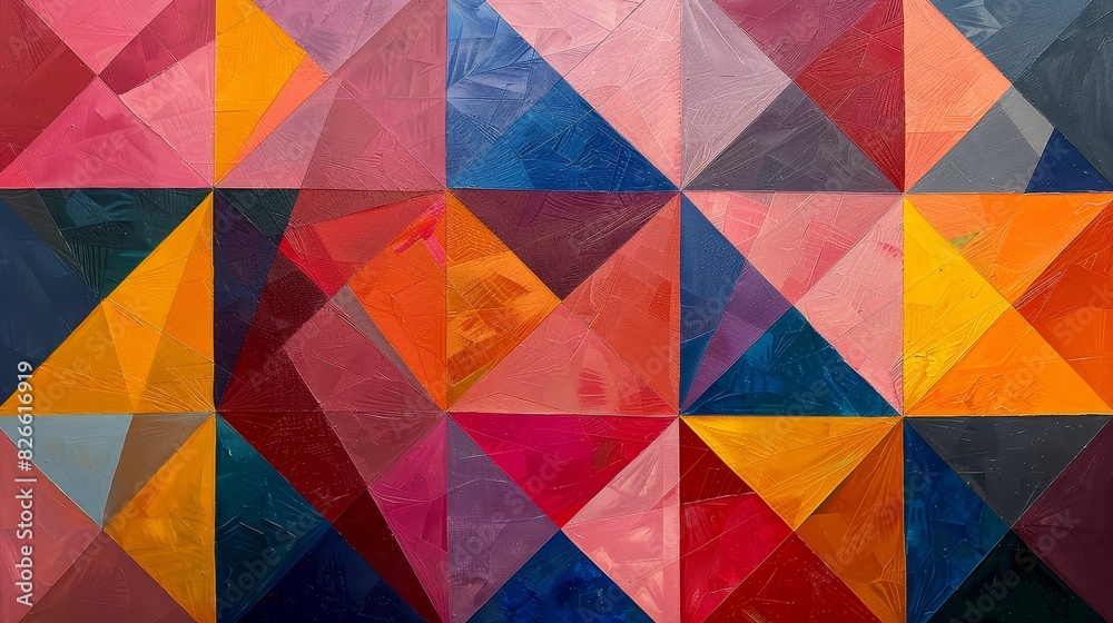 The first day of summer inspires geometric patterns with a vibrant palette of colors The first day of summer inspires geometric patterns with a vibrant palette of colors