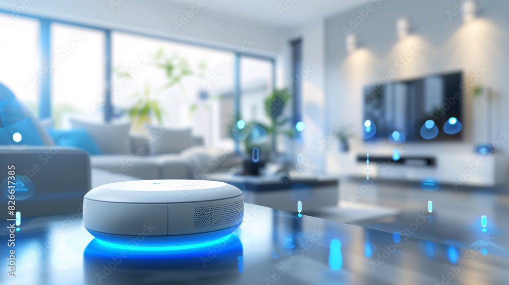 Smart home interface and voice assistant device