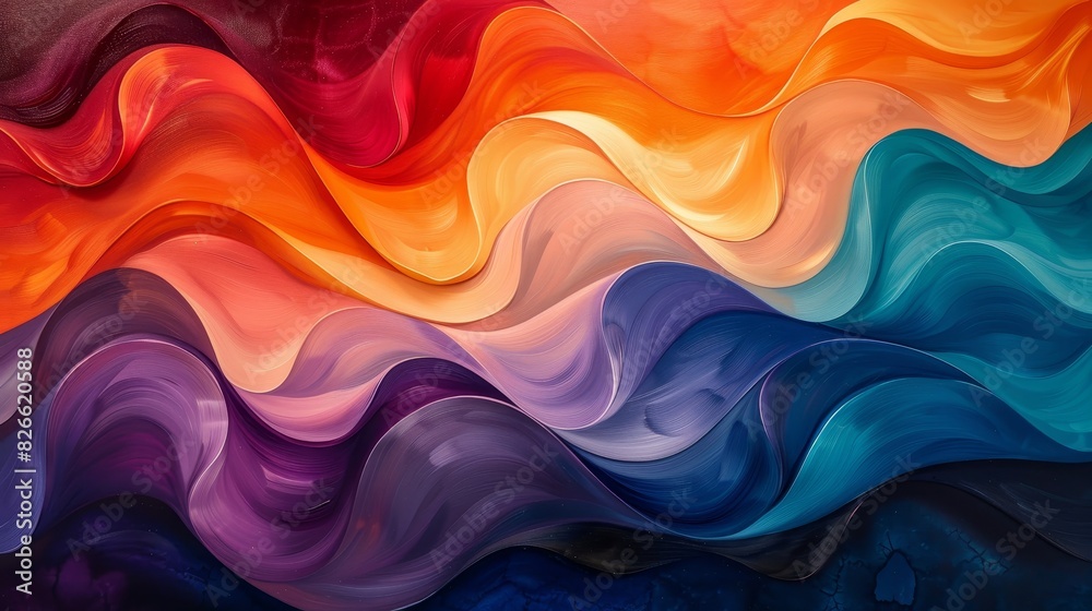 The summer breeze danced with flowing shapes in bright hues, creating a vibrant symphony of nature The summer breeze danced with flowing shapes in bright hues, creating a vibrant symphony of nature