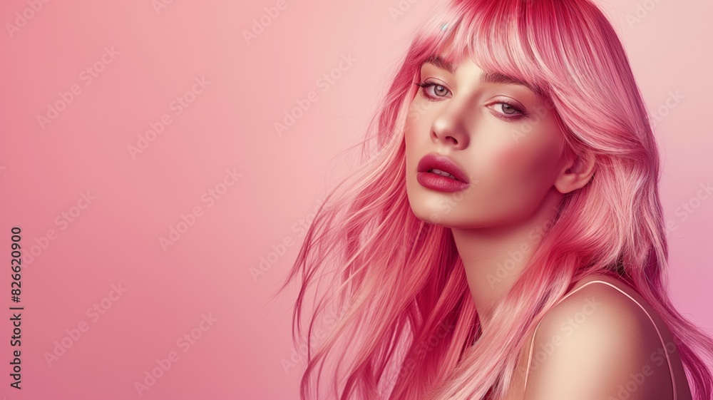Blonde Girl with Elegant and shiny Hairstyle. Blonde Girl with Elegant and shiny Hairstyle.